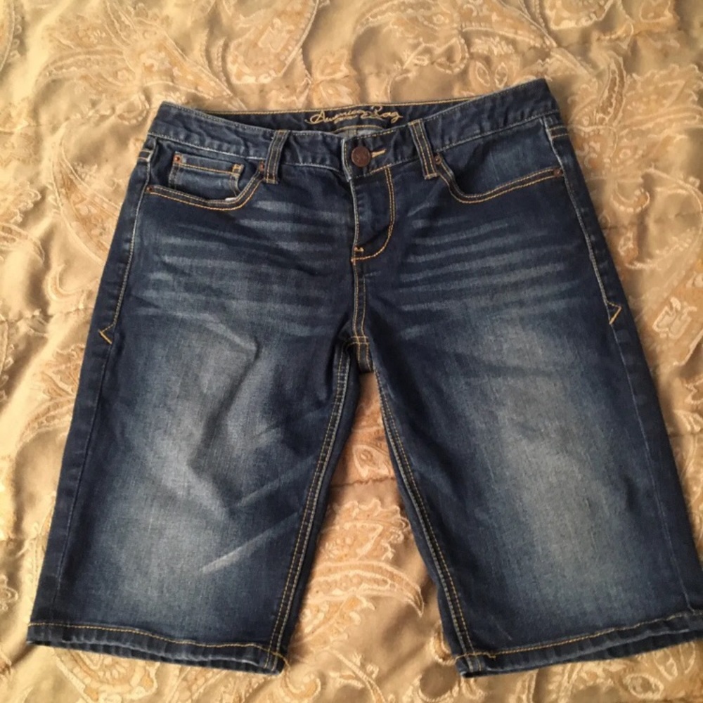American Rage Cargo Short  Blue Jean Women's Size